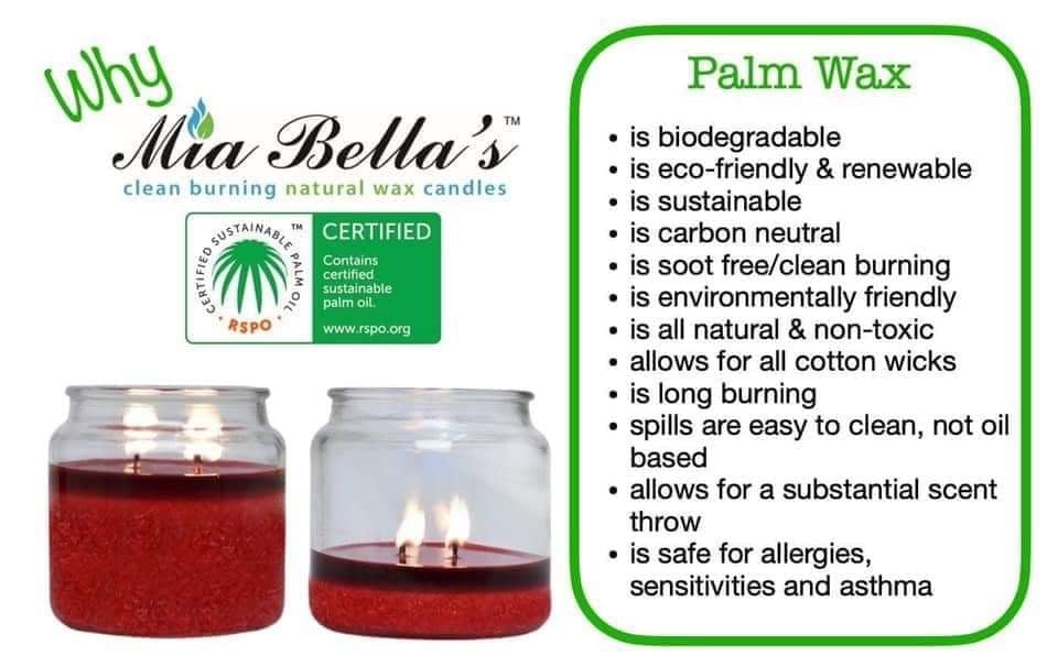 mia bella natural wax candles