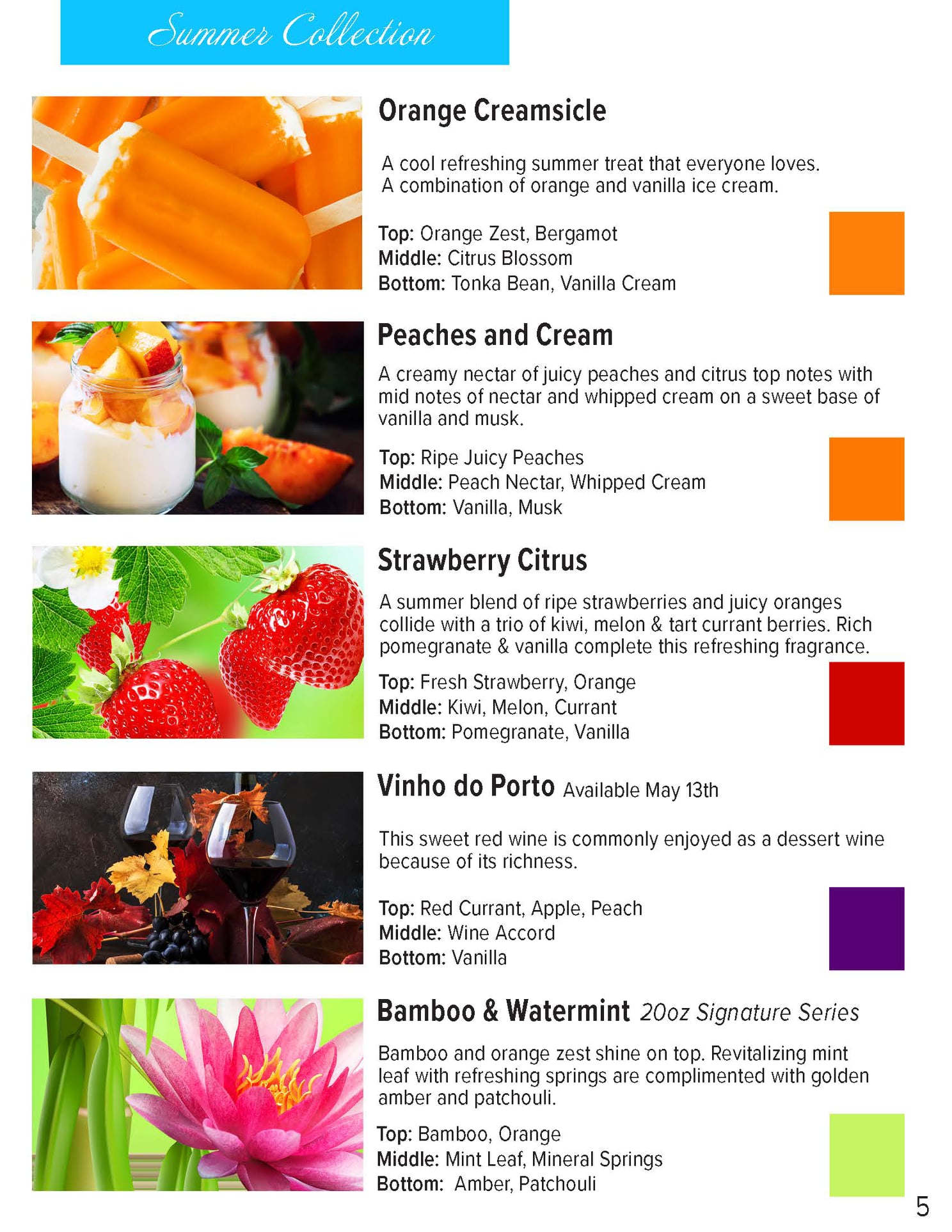 mia bella candles summer scents