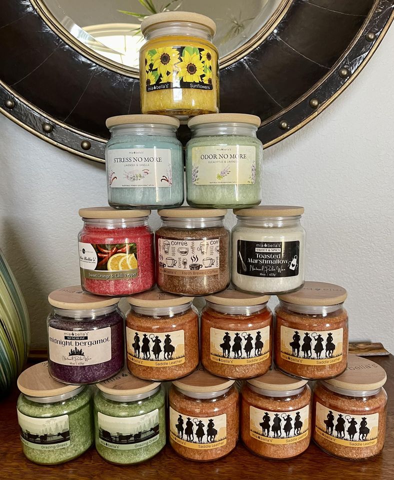 mia bella palm wax candles