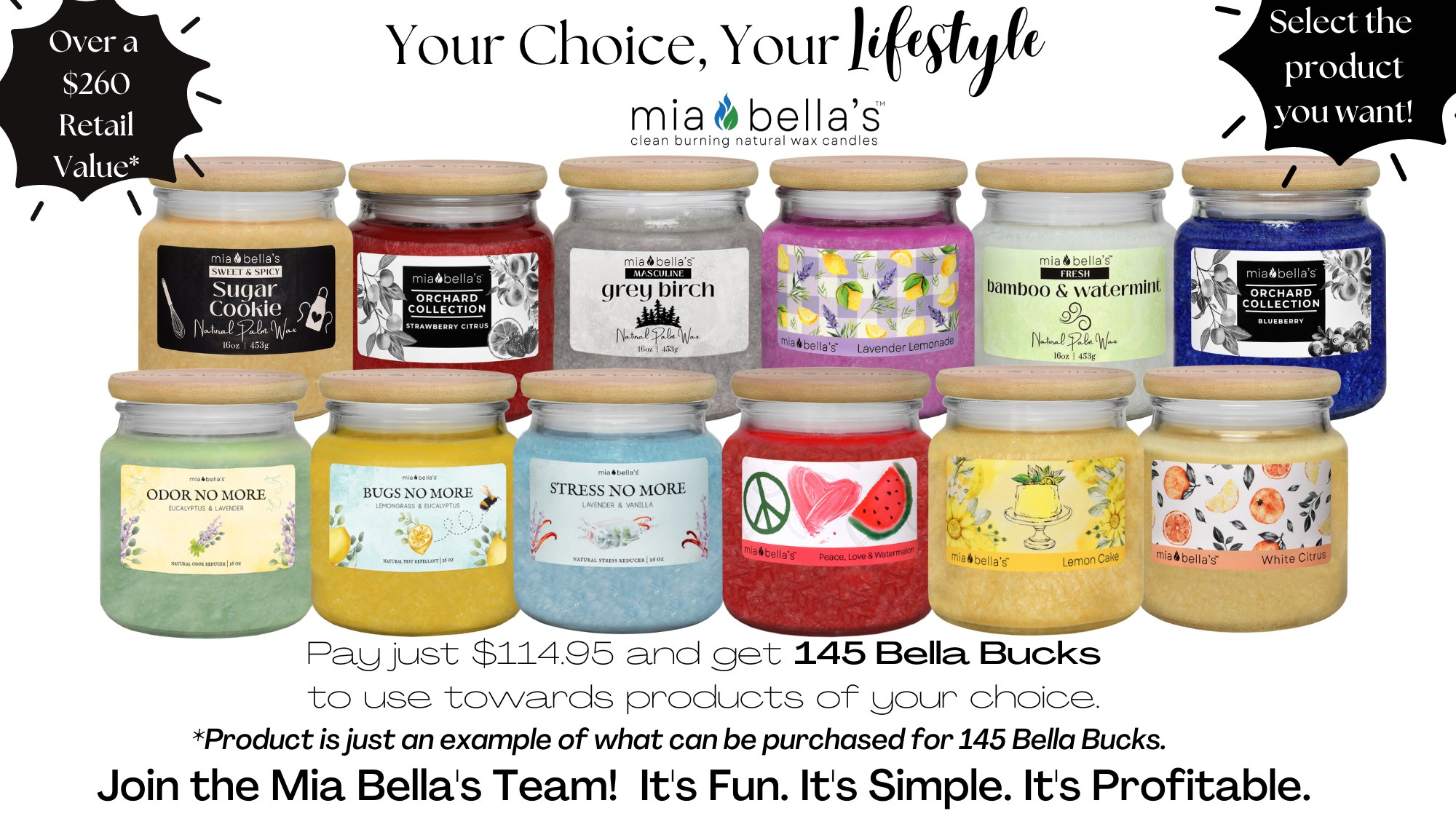 Join Mia Bella's Candle Distributor Mia Bella's Starter Kit